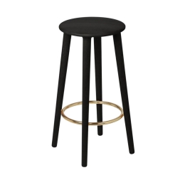 Σκαμπό Μπάρ Socialite 5119 44x67.5cm Black Oak Black Umage