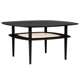 Τραπέζι Καφέ Together S.Square 5155 100x100x51.6 Black Oak Umage