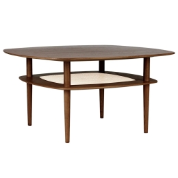 Τραπέζι Καφέ Together S.Square 5807 100x100x51.6 Dark Oak Umage