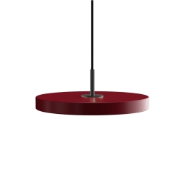 Φωτιστικό Οροφής Asteria Mini Black 2210C4175 Φ31x3.3cm Led 900lm 14W 3000k Ruby Red Umage