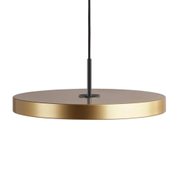 Φωτιστικό Οροφής Asteria Medium Black 2184C4173 Φ43x4cm Led 1300lm 16W 3000k Brass Umage