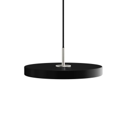 Φωτιστικό Οροφής Asteria Mini Steel 2222C4174 Φ31x3.3cm Led 900lm 14W 3000k Black Umage