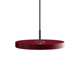 Φωτιστικό Οροφής Asteria Plus Mini Black 2291C4175 Φ31x10.5cm Led 1200lm 18W 2400-3000k Ruby Red Umage