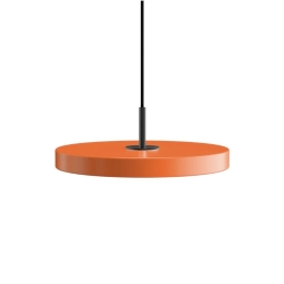 Φωτιστικό Οροφής Asteria Plus Mini Black 2297C4175 Φ31x10.5cm Led 1200lm 18W 2400-3000k Nuance Orange Umage