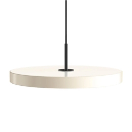 Φωτιστικό Οροφής Asteria Plus Medium Black 2560C4173 Φ43x14cm Led 1600lm 28W 2400-3000k Pearl White Umage