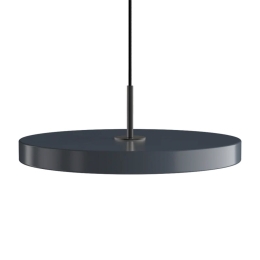 Φωτιστικό Οροφής Asteria Plus Medium Black 2561C4173 Φ43x14cm Led 1600lm 28W 2400-3000k Anthracite Umage