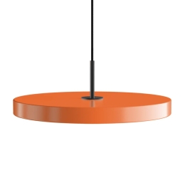 Φωτιστικό Οροφής Asteria Plus Medium Black 2569C4173 Φ43x14cm Led 1600lm 28W 2400-3000k Nuance Orange Umage