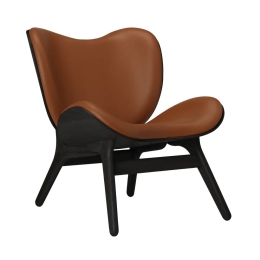 Πολυθρόνα A Conversation Piece Hope Leather 5102C5501-10 70x83x83cm Black Oak Cognac