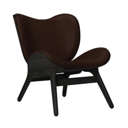 Πολυθρόνα A Conversation Piece Hope Leather 5102C5501-11 70x83x83cm Black Oak Brown