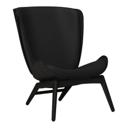 Πολυθρόνα The Reader Hope Leather 5103C5502-12 78x91x105cm Black Oak Black