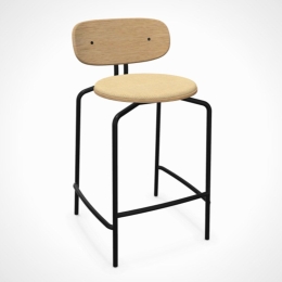 Σκαμπό Curious 5919-3C719-11 49x51x88.7cm Black Summer Shine