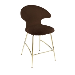 Σκαμπό Time Flies 590-19C5913-1 51x56x102cm Teddy Brown-BrassLegs Umage