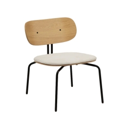 Καρέκλα Τραπεζαρίας Curious Teddy Fabric 5917-3C730-18 54.5x66.4x71.5cm Black Teddy White