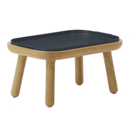 Τραπεζάκι Χαμηλό Paff 5610C5610-1C5616 50x35x27cm Oak Anthracite Grey Umage