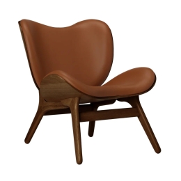 Πολυθρόνα A Conversation Piece Hope Leather 5700C5501-10 70x83x83cm Dark Oak Cognac