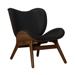 Πολυθρόνα A Conversation Piece Hope Leather 5700C5501-12 70x83x83cm Dark Oak Black