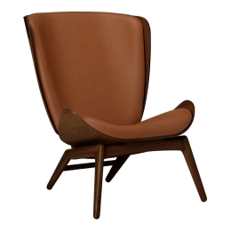 Πολυθρόνα The Reader Hope Leather 5701C5502-10 78x91x105cm Dark Oak Cognac