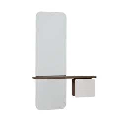 Καθρέπτης Τοίχου One More Look 5820C5620-7 78x15x118cm Dark Oak Nuance Mist Umage