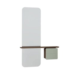 Καθρέπτης Τοίχου One More Look 5820C5620-8 78x15x118cm Dark Oak Nuance Olive Umage