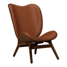 Πολυθρόνα A Conversation Piece Tall Hope Leather 5872C5577-10 73x93x106cm Dark Oak Cognac