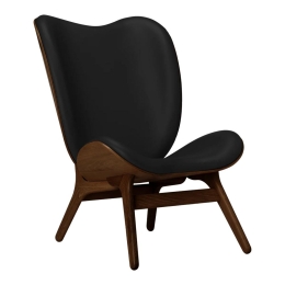 Πολυθρόνα A Conversation Piece Tall Hope Leather 5872C5577-12 73x93x106cm Dark Oak Black
