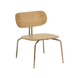 Καρέκλα Τραπεζαρίας Curious 5917-1 54.5x66.4x71.5cm Brass Natural