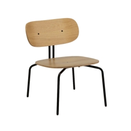 Καρέκλα Τραπεζαρίας Curious 5917-3 54.5x66.4x71.5cm Black Natural