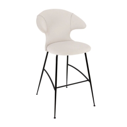 Σκαμπό Μπάρ Time Flies 590-02C5912-3 51x56x112cm White-Black Umage