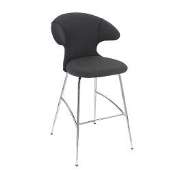 Σκαμπό Μπάρ Time Flies 590-04C5912-2 51x56x112cm Shadow-Chrome Umage