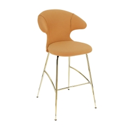 Σκαμπό Μπάρ Time Flies 590-06C5912-1 51x56x112cm Tangerine-Brass Umage