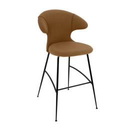 Σκαμπό Μπάρ Time Flies 590-08C5912-3 51x56x112cm Caramel-Black Umage