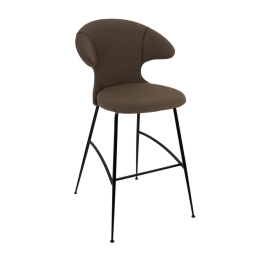 Σκαμπό Μπάρ Time Flies 590-10C5912-3 51x56x112cm Mocca-Black Umage