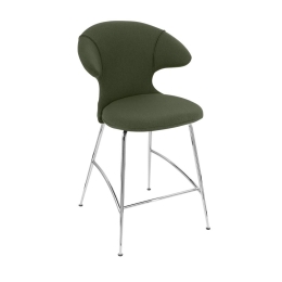 Σκαμπό Time Flies 590-05C5913-2 51x56x102cm Racing Green-Chrome Umage