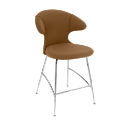 Σκαμπό Time Flies 590-08C5913-2 51x56x102cm Caramel-Chrome Umage