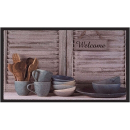 Πατάκι Εισόδου Image Dishes 162 45x75cm Beige-Grey Sdim 45X75