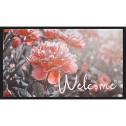 Πατάκι Εισόδου Image Flowers Welcome 169 45x75cm Pink Sdim 45X75