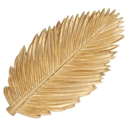 Δίσκος Διακοσμητικός Boe 163078 27x15cm Gold Πολυρεσίνη