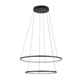 Φωτιστικό Οροφής Circolo 10814 60x140cm Led 35W 3000K Black Nowodvorski
