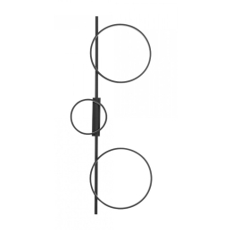 Φωτιστικό Τοίχου Circolo 10866 30x12x100cm 33W 4000K Black Nowodvorski