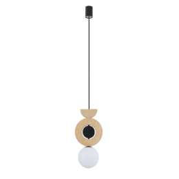Φωτιστικό Οροφής Drops Wood B 11174 16x216,5cm 1xG9 12W Natural-Black Nowodvorski