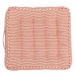 Μαξιλάρι Καρέκλας Rhubarb Stripe Ac00024 40X40Cm White-Red Mindthegap 40Χ40 Foam