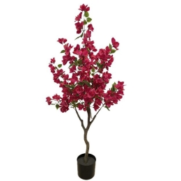 Τεχνητό Δέντρο Μπουκαμβίλια NP_70_120 120cm Green-Fuchsia NewPlan Πλαστικό, Ύφασμα