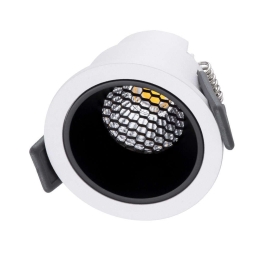 Φωτιστικό Οροφής - Σποτ Χωνευτό Pluto-S 60246 7W Led Φ6,4x4,9cm White-Black GloboStar