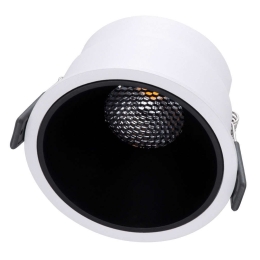 Φωτιστικό Οροφής - Σποτ Χωνευτό Pluto-B 60259 15W Led Φ10,4x6,5cm White-Black GloboStar