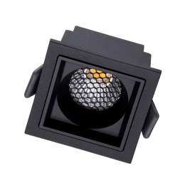 Φωτιστικό Οροφής - Σποτ Χωνευτό Pluto-S 60268 7W Led 6,4x6,4x4,9cm Black GloboStar