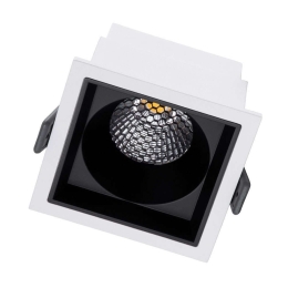 Φωτιστικό Οροφής - Σποτ Χωνευτό Pluto-M 60270 10W Led 8,4x8,4x5,9cm White-Black GloboStar