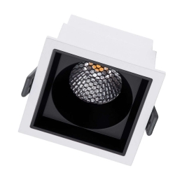 Φωτιστικό Οροφής - Σποτ Χωνευτό Pluto-M 60271 10W Led 8,4x8,4x5,9cm White-Black GloboStar