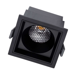 Φωτιστικό Οροφής - Σποτ Χωνευτό Pluto-M 60275 10W Led 8,4x8,4x5,9cm Black GloboStar