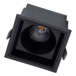 Φωτιστικό Οροφής - Σποτ Χωνευτό Pluto-B 60281 15W Led 10,4x10,4x6,5cm Black GloboStar