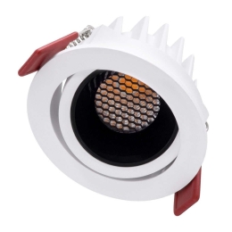 Φωτιστικό Οροφής - Σποτ Χωνευτό Leo-R 60283 10W Led Φ8,5x6,6cm White-Black GloboStar